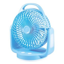 Duration Power DP-7632 Rechargeable Portable Fan With LED Light
